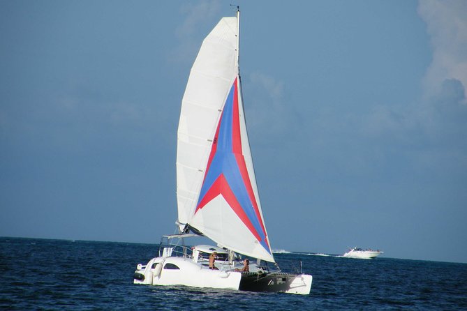 Private Catamaran from Cancun to Isla Mujeres for up to 13 People - Sailing Toward Isla Mujeres and Playa Norte