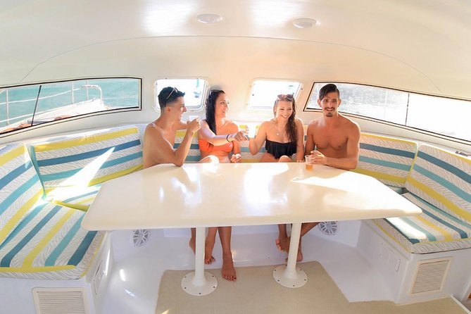 Private Catamaran from Cancun to Isla Mujeres | For up to 25 ppl - Snorkeling at Manchones Reef and MUSA