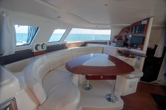 Private Catamaran from Cancun to Isla Mujeres | For up to 30 pepl - Snorkeling at the Cancun Underwater Museum and Manchones Reef