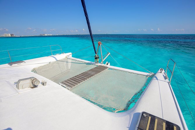 Private Catamaran from Cancun to Isla Mujeres | For up to 40 pp - Playa Norte and its famous turquoise water