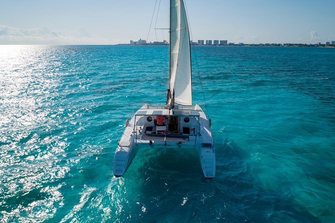 Private Catamaran from Cancun to Isla Mujeres | For up to 40 pp - Optional time on Isla Mujeres
