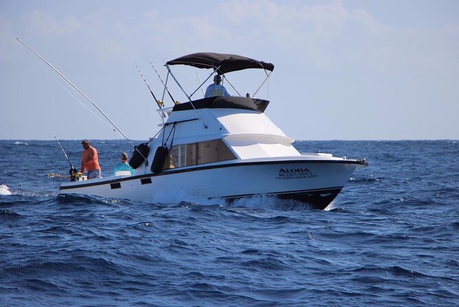 Private fishing charter Bertram 31ft 6 pax max if you don't fish you don't pay - Why the price can be good value
