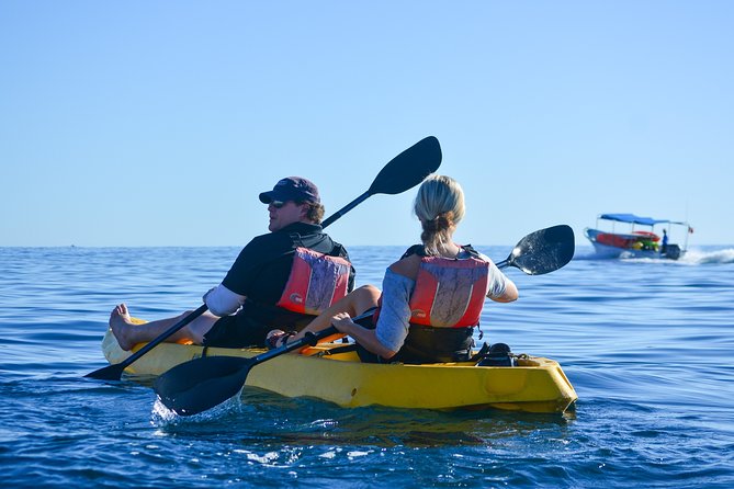 Private Glass bottom Kayak and snorkel at two Bays - The paddle to Chileno Bay
