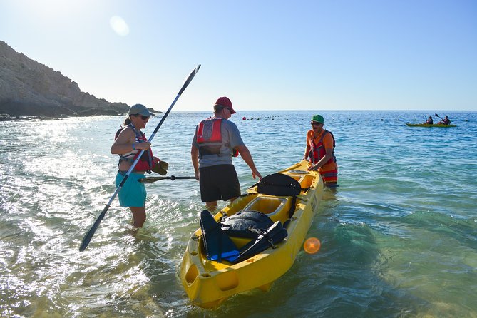 Private Glass bottom Kayak and snorkel at two Bays - Chileno Bay: snorkeling after the kayak