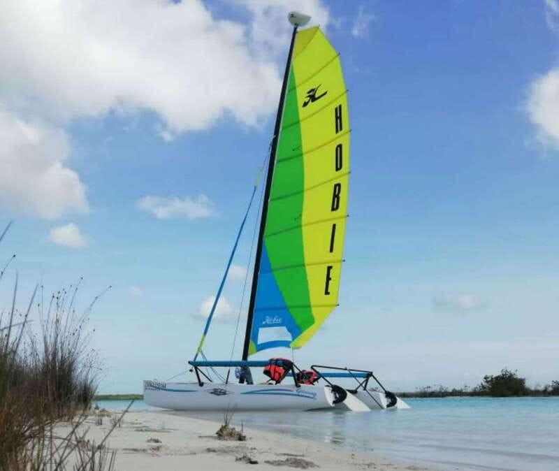 Private Hobie Cat Sailing Tour - Black Cenote brings a darker note to the lagoon