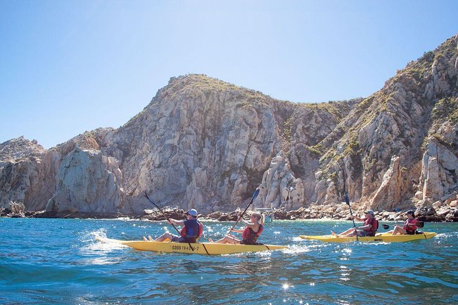 Private Los Cabos Arch & Playa del Amor tour by Glass bottom kayak - Seeing Lover’s Beach from the water