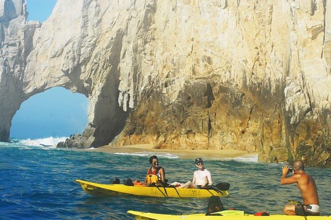 Private Los Cabos Arch & Playa del Amor tour by Glass bottom kayak - Divorce Beach adds a different Cabo view