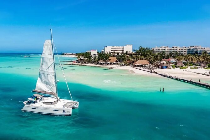 Private Luxury Catamaran Cancun to Isla Mujeres | For up to 30 pp - Setting Out From Marina Las Perlas