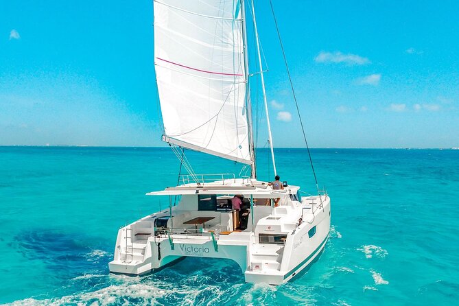 Private Luxury Catamaran Cancun to Isla Mujeres | For up to 30 pp - Sailing Between The Stops