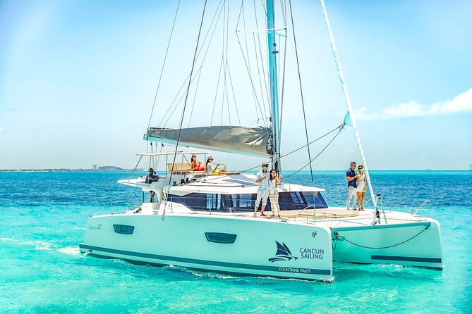 Private Luxury Catamaran Cancun to Isla Mujeres | For up to 30 pp - Playa Norte: A Short Swim In Clear Water