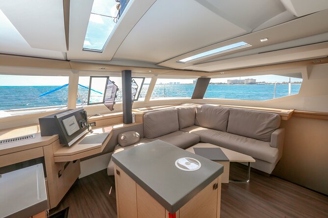 Private Luxury Catamaran Cancun to Isla Mujeres | For up to 30 pp - The Open Bar And Onboard Comforts