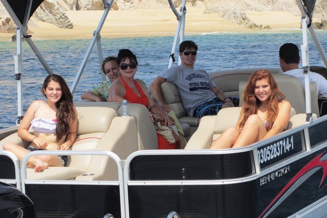 Private Luxury Pontoon Boat, Snorkel, Arch, Sunset & byond - Lover’s Beach, Divorce Beach, and the water stop
