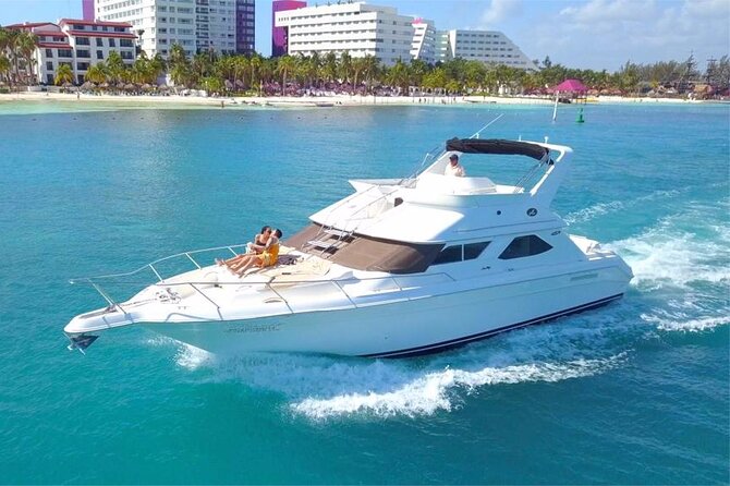 Private SeaRay 47ft Yacht Rental Cancun 23P6 - Six hours: more time, less rushing