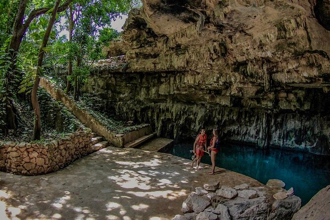 Private Tour Cenotes of Mucuyche & Santa Barbara in one day - Carlota Cenote and the channel to Cenote Azul