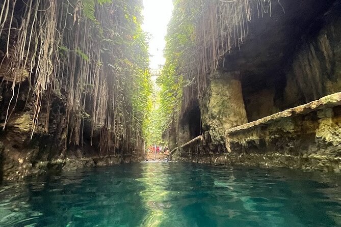 Private Tour of Uxmal and Cenote Hacienda Mucuyche 2 cenotes - Swimming in the first cenote, Carlota