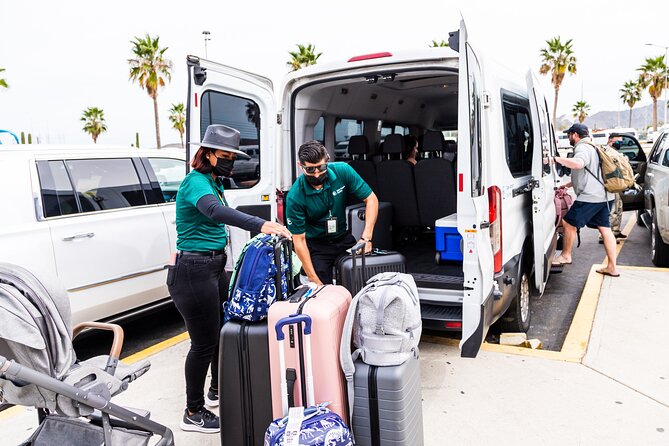 Private VAN Round-Trip from Airport to Hotel in San José del Cabo - Finding the airport representative at umbrella number 5