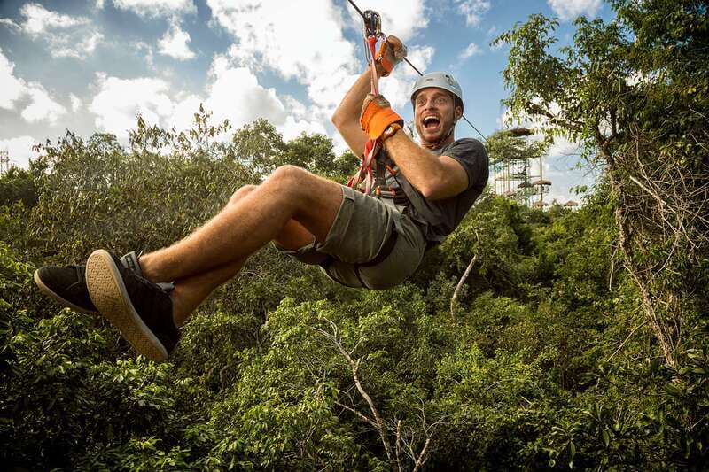 Puerto Morelos: Selvatica Jungle Zip Line Tour - The AquaZip finish: dry shoes or a splash