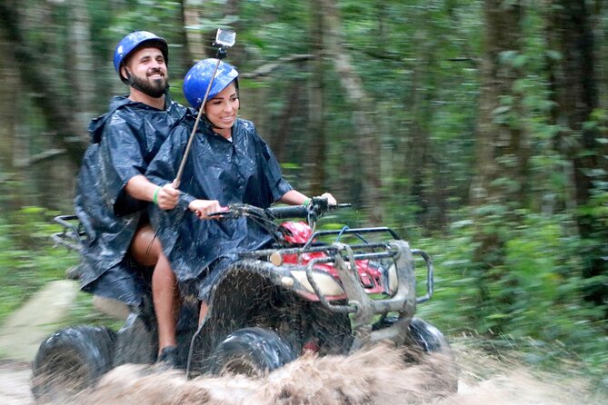 Riviera Maya Jungle Half-Day Tour: ATV, Ziplines, Cenote Swim, Rappel - Four ziplines, including a very long run