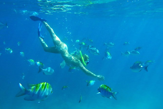 Riviera Maya Luxury Snorkeling Cruise with Lunch and Drinks - The second stop: swimming, paddleboards, and water mats