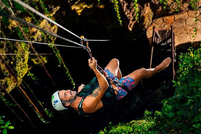 Sacred Adventure at Xenotes! 4 Different Cenotes + Round Transportation - Rappelling Adds a Different Kind of Challenge