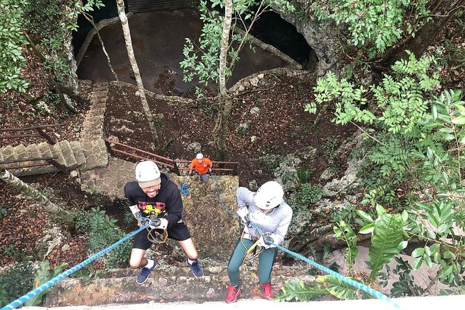 Selva Maya Eco Adventure Park: Ziplining, Hanging Bridges, Rappelling and Cenote - Swimming in the semi-open cenote