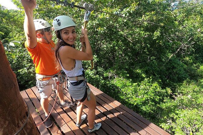 Selva Maya Eco Adventure Park: Ziplining, Hanging Bridges, Rappelling and Cenote - Snorkeling inside the cave cenote