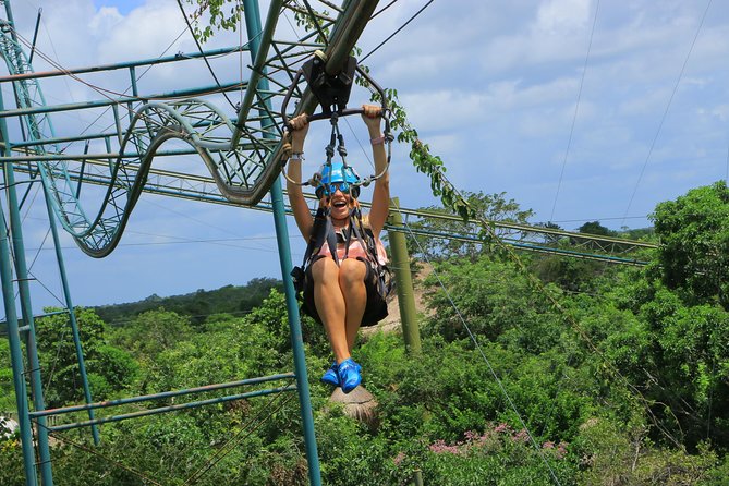 Selvatica Adventure Park ATV and Ziplines in Cancun and Riviera Maya - Rope course and parachute-drop uncertainty