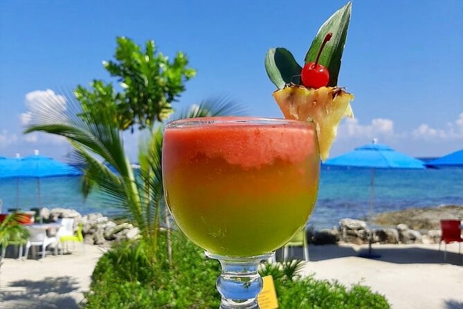 SkyReef Cozumel Snorkel & Tequila Tasting - Chairs, shade, food, and a welcome drink