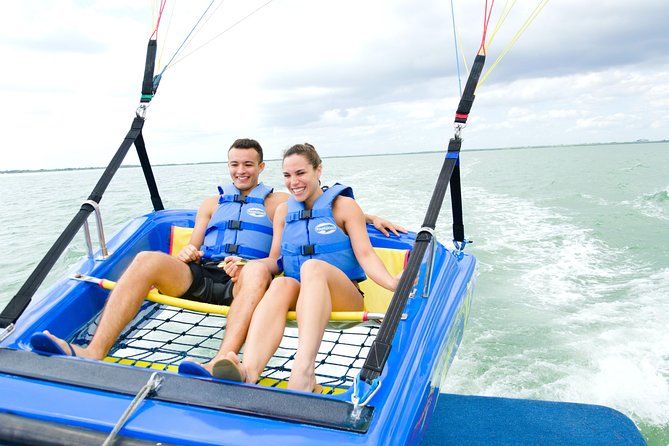Skyrider Parasailing Tour with Panoramic View of Cancun - Landing with a splash, or staying dry