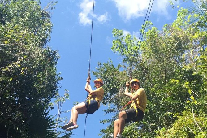 Snorkel, ATV, Zipline and Cenote Adventure from Cancun - Swimming Inside a Limestone Cenote