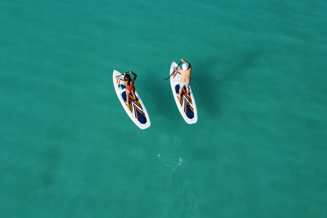 Sunrise on Paddleboard with breakfast in the lagoon of 7 colors - Why Bacalar is best seen at sunrise