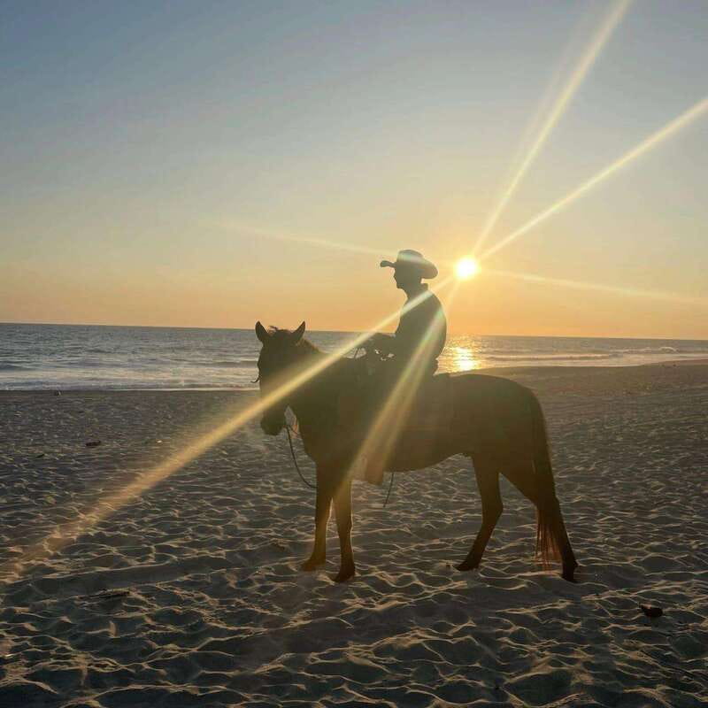 Sunset by Horse on the Beach - The return ride and possible fireflies