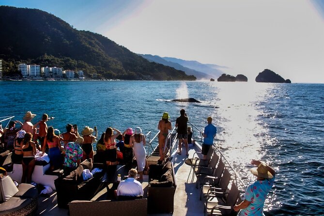 Sunsets and Whales Mega Yachts ALL INCLUSIVE: Puerto Vallarta - Leaving Puerto Vallarta and entering Banderas Bay