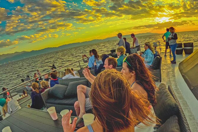 Sunsets and Whales Mega Yachts ALL INCLUSIVE: Puerto Vallarta - Drinks, guacamole, and the party atmosphere