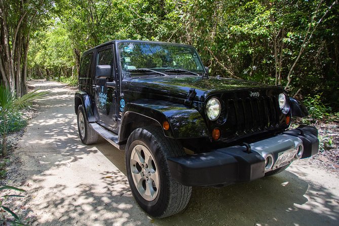 Super Cozumel Combo Snorkel by Boat and Jeep Exploration (Private) - Driving east to San Martin Beach and El Mirador