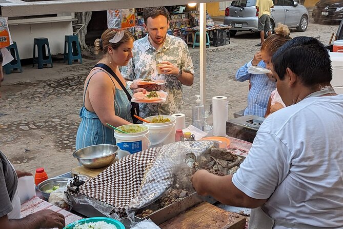 Tacos after Dark Tour with Vallarta Eats - First bite: tacos de cabeza