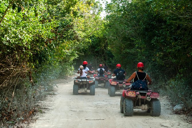 The best ATVs, zipline, cenote tour with lunch and transportation - A full half-day of jungle activities