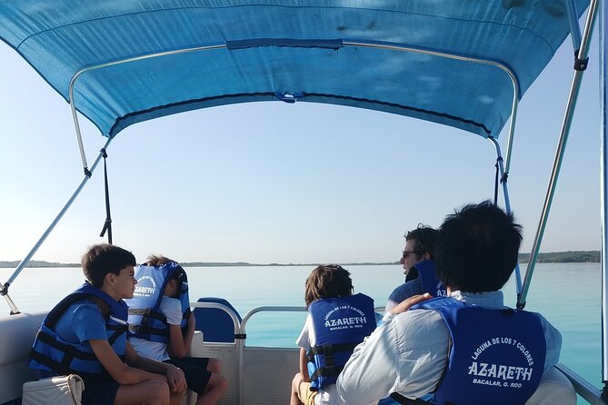 Tour of the Lagoon of Bacalar on pontoon -Collective- - Cenote Cocalitos and the fragile stromatolites