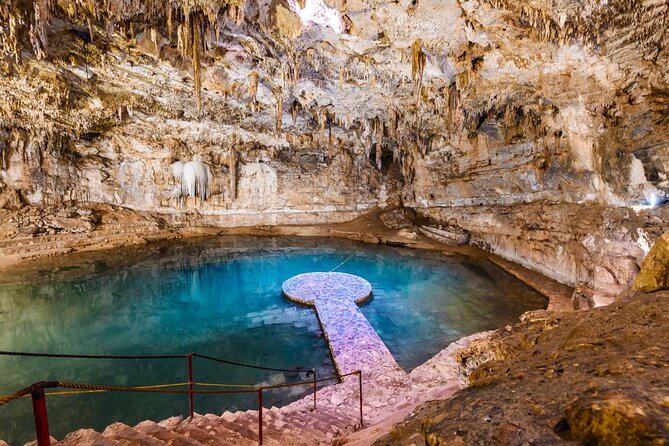 Tour Valladolid, Cenote Suytun and Cenote Oxman from Mérida - Inside the cavern at Cenote Suytun