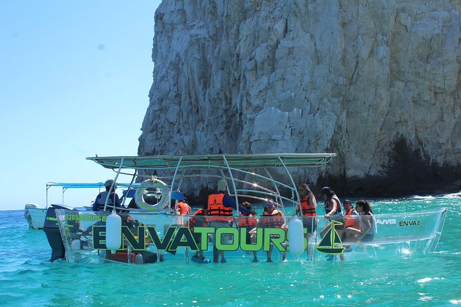 Tours in Cabo, Paseo al Arco and Fin de la Tierra in the only Clear Boat - Timing, Group Size, and Comfort