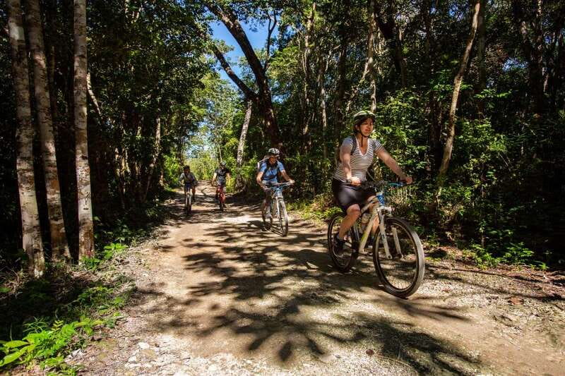 Tulum: Cenote Trail Bike Tour - The food stop is more than a boxed lunch