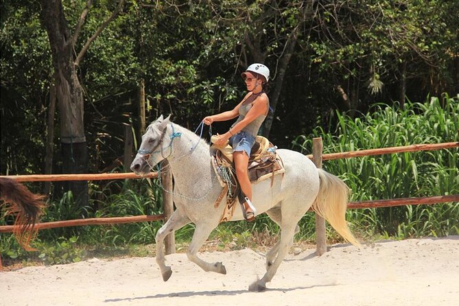 Tulum Jungle Horseback Ride + ATV + Ziplines + Cenote Combo Tour - Rappelling and the Mayan ceremony