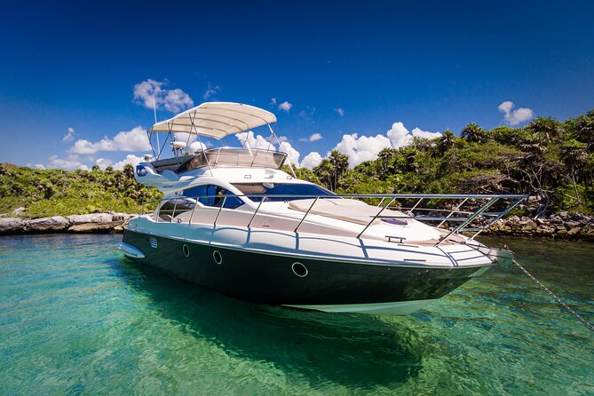 Tulum Luxury Escape – 4h All Inclusive on 43' Private Yacht - Setting out from Puerto Aventuras