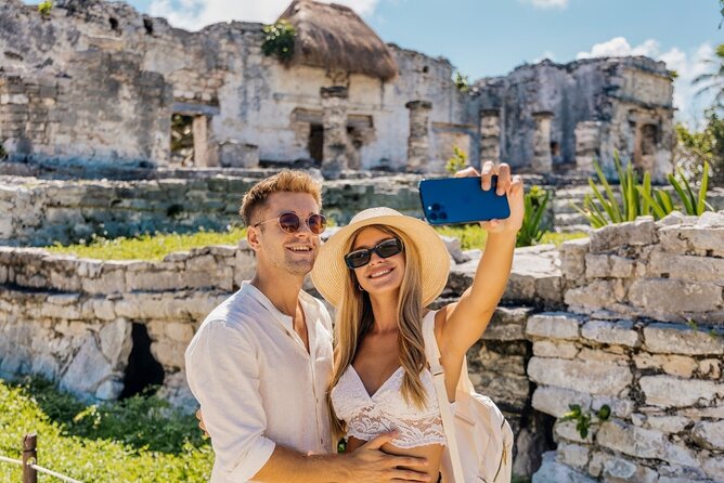 Tulum Mayan Ruins and Cenote Swim from Riviera Maya - Tulum first, with temples and Caribbean views