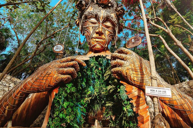 Tulum Ruins 4 Cenotes & Giant Sculpture - Come into Light and Tulum’s photo crowd