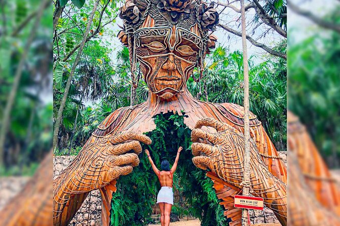Tulum Ruins 4 Cenotes & Giant Sculpture - Lunch, shopping, and the real return time