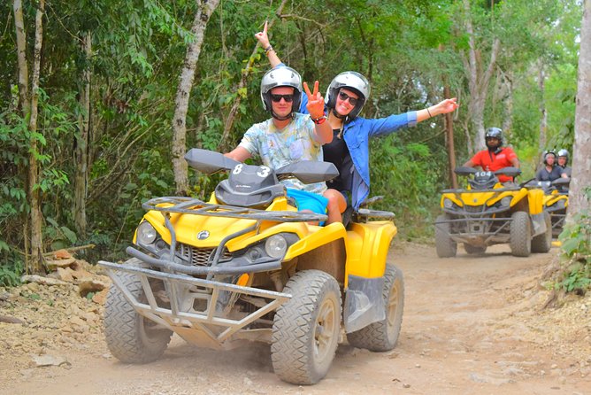 Tulum Ruins, ATV Extreme and Cenotes Combo Tour from Cancun - Can-am ATV riding through the jungle