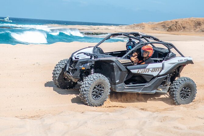 UTV 4X4 Cabo Adventure, Beach Ride & Tequila Tasting - Reaching the beach at Playa Migrino