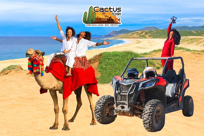 UTV Adventure with Free Camel Ride and Sky Bikes - Tequila tasting, snacks, and the commercial side