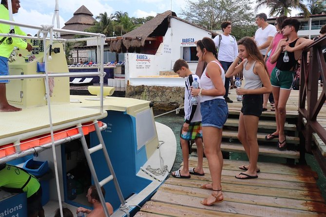VIP Private Glass Bottom Boat and Snorkeling, 3 Reefs in Cozumel - Stop one: Villa Blanca Wall in about 30 minutes